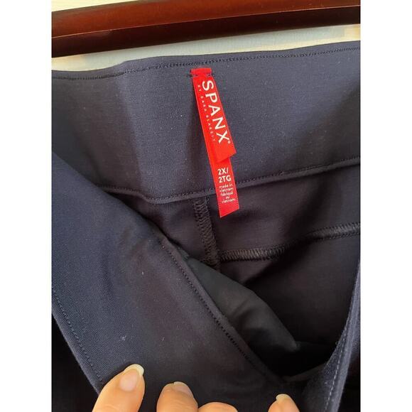Spanx Ankle Ponte Leggings Port Navy Size 2X Pull On Pants. Worn one time - Picture 8 of 8